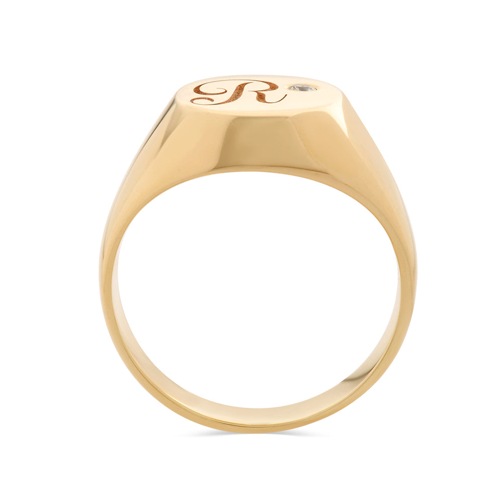Personalised Initial Signet Ring