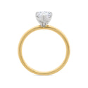 Pear Cut Lab Grown Diamond Solitaire Ring