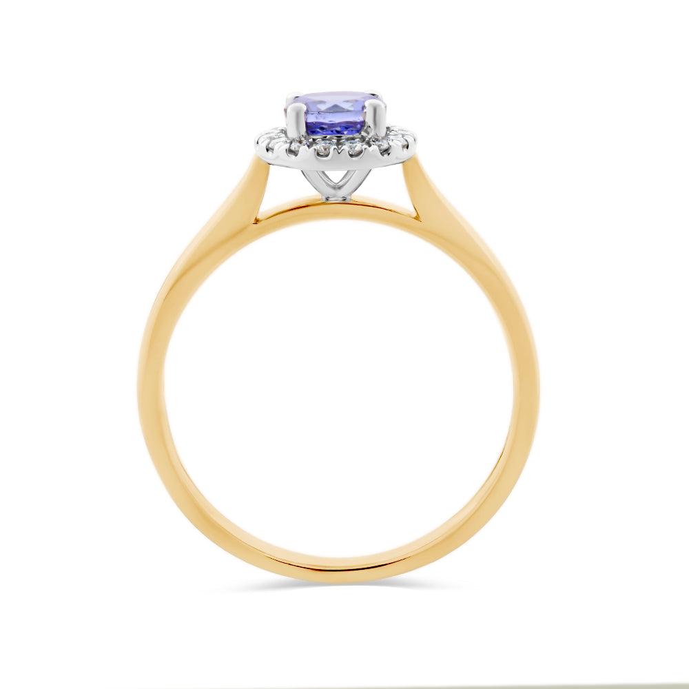 Tanzanite & Diamond Ring