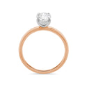 1ct Lab Grown Diamond Oval Solitaire Ring