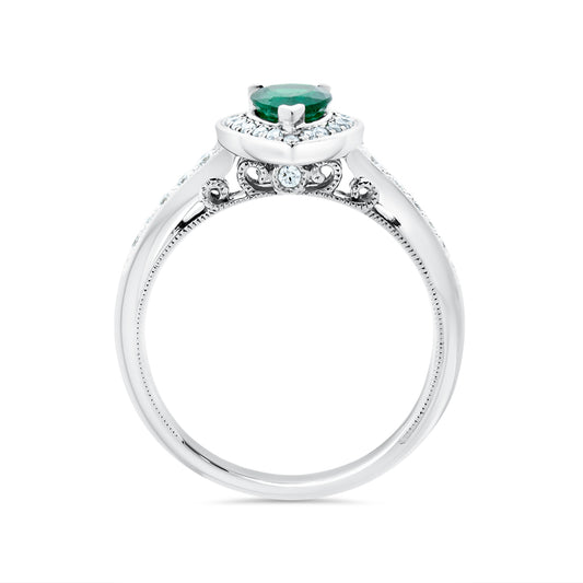 Emerald & Diamond Ring