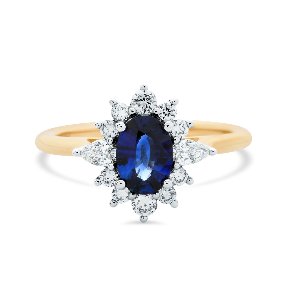 Sapphire and Diamond Ring