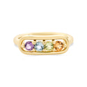 Amethyst, Blue Topaz, Peridot & CItrine Ring