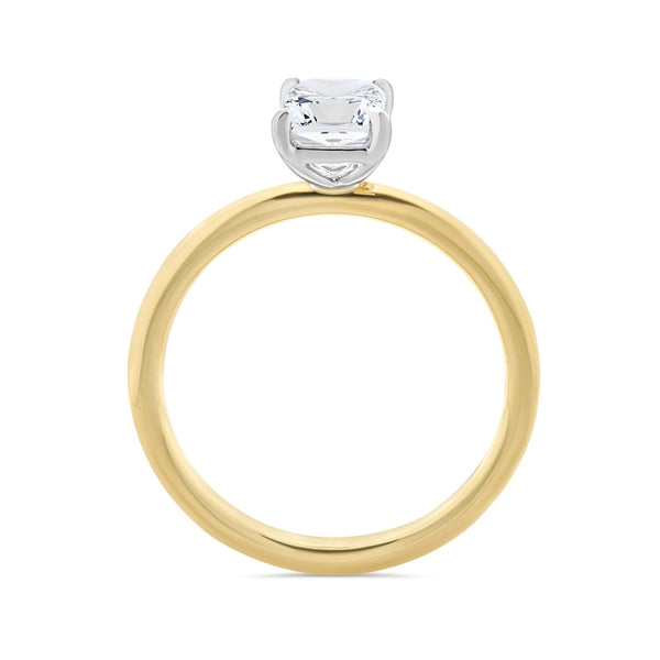 Emerald Cut Solitaire Diamond Ring