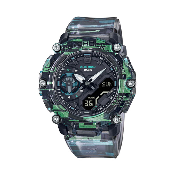 G-Shock Duo Chrono Carbon Core Digital Glitch Watch - GA2200NN-1A