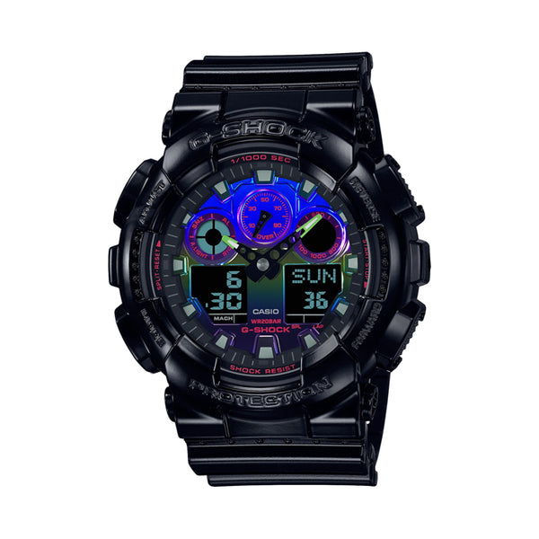 G-Shock Duo Chrono 'Virtual Rainbow Line-Up' Watch - GA100RGB-1A