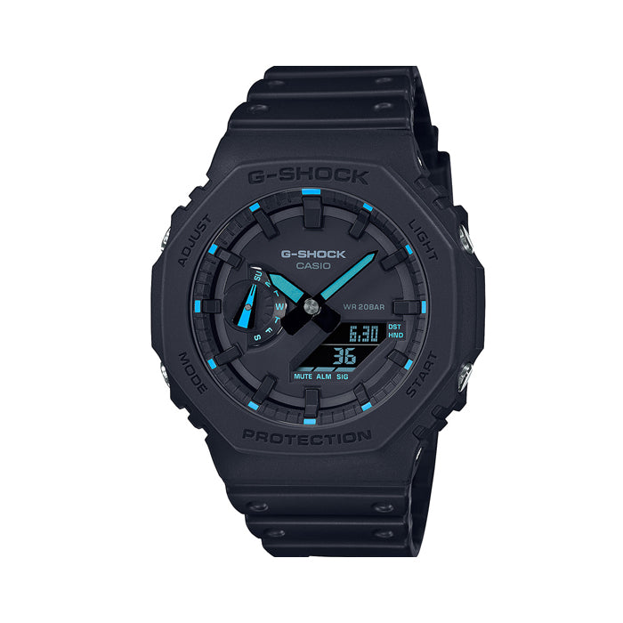 G-Shock Duo Chrono Casioak Carbon Core Neon Series Watch - GA2100-1A2