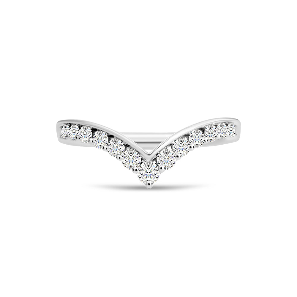 V Shaped Ring 0.37ct - White Gold – Watsons Jewellers