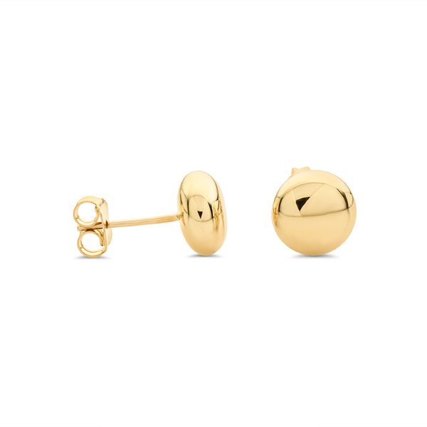 Bubble Ball Stud 9ct Yellow Gold Earrings