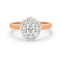 Oval Halo Diamond Ring