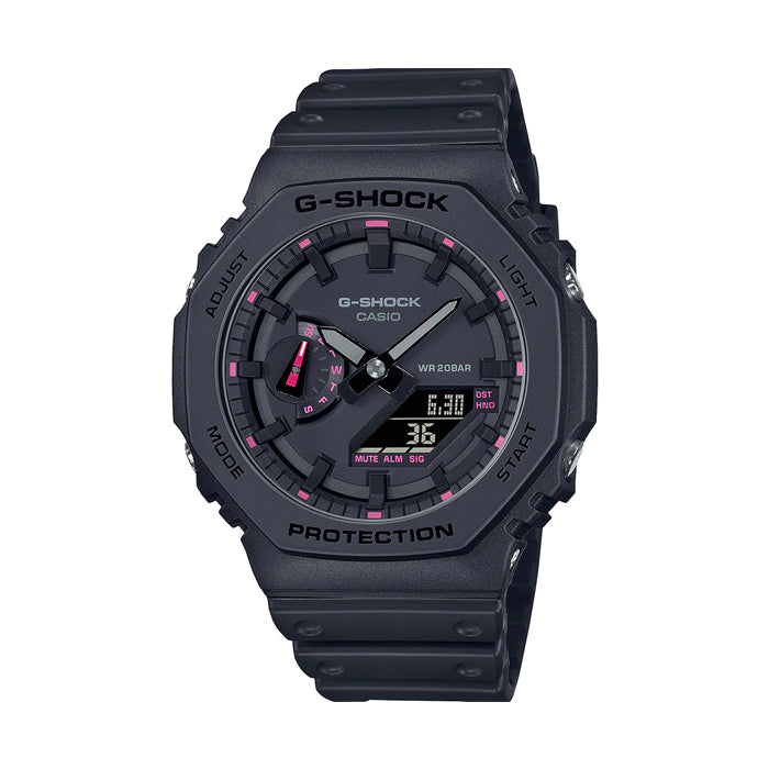 G-Shock Duo Chrono CasiOak Carbon Core Blazing Pink Watch - GA2100P-1A