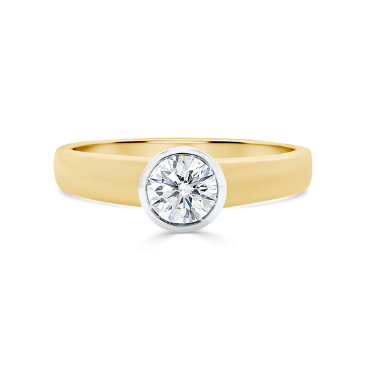Bezel Set Diamond Ring