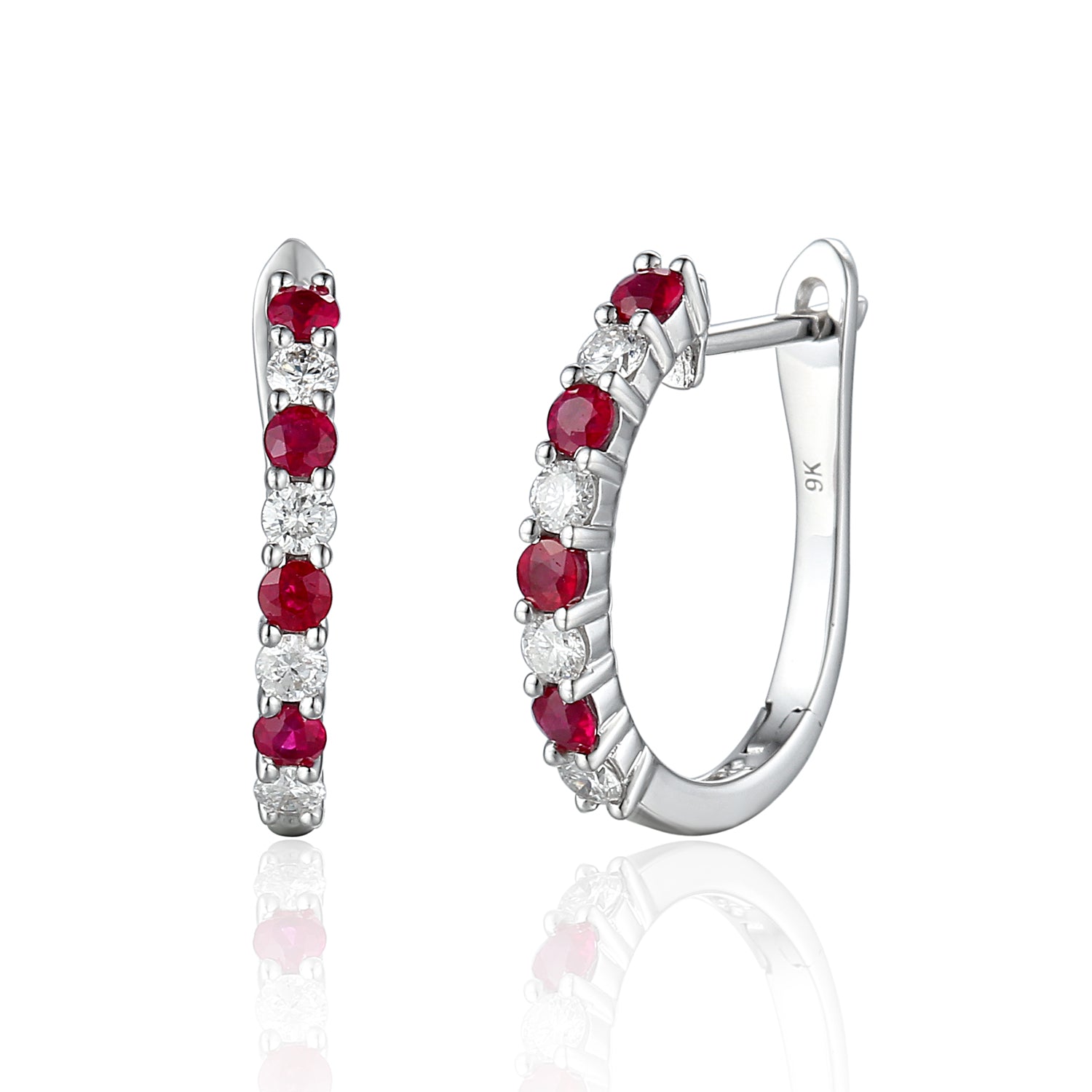 Ruby & Diamond Earrings