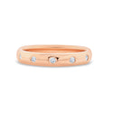 Rose Gold Flush Set Ring