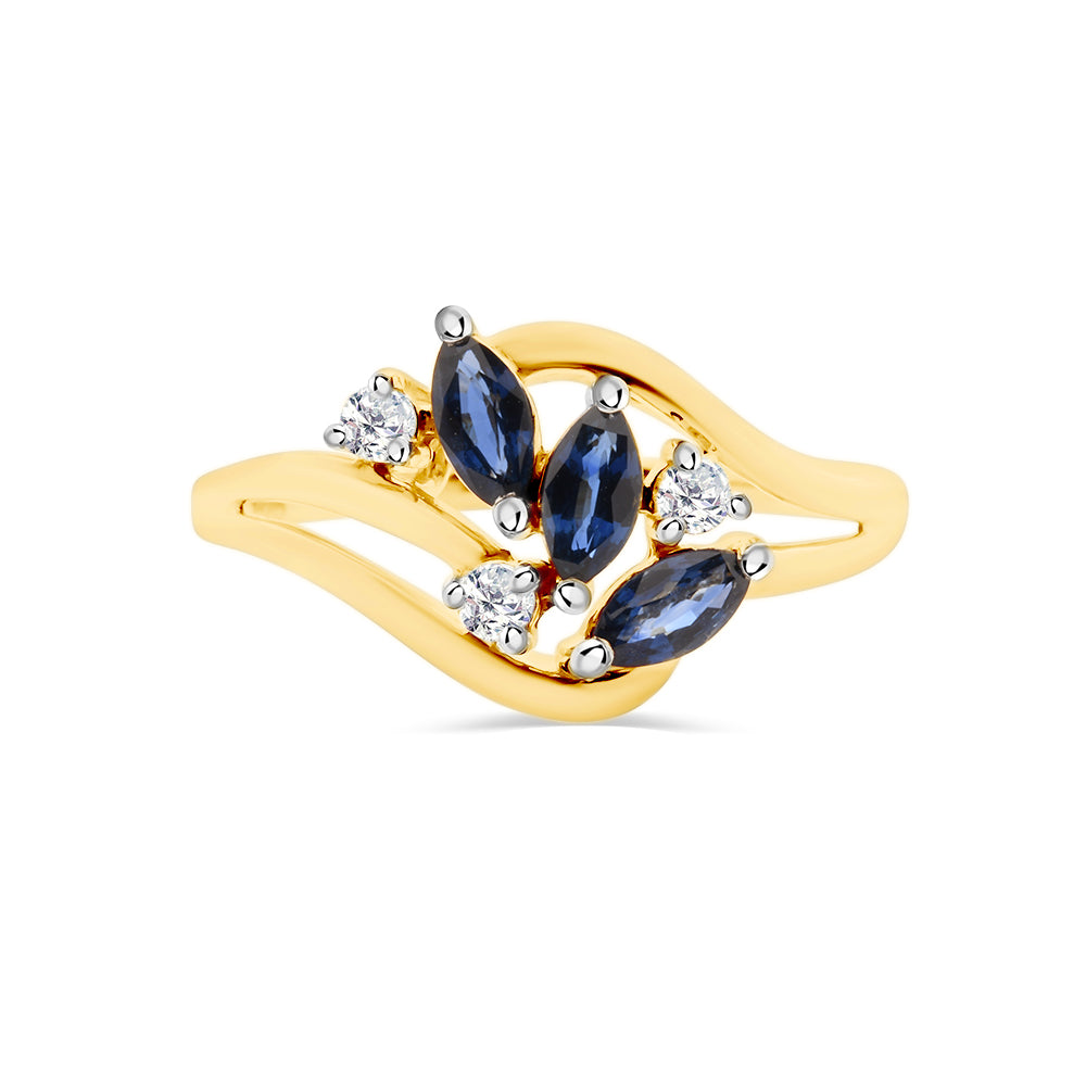 Sapphire & Diamond Ring