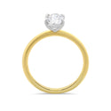 Lab Grown Oval Solitaire Diamond Ring 1ct