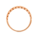 Rose Gold Bezel Set Diamond Ring