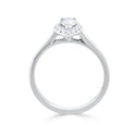 Pear Halo Diamond Ring