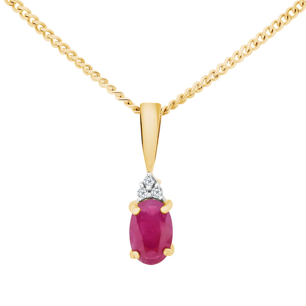 Ruby & Diamond Pendant