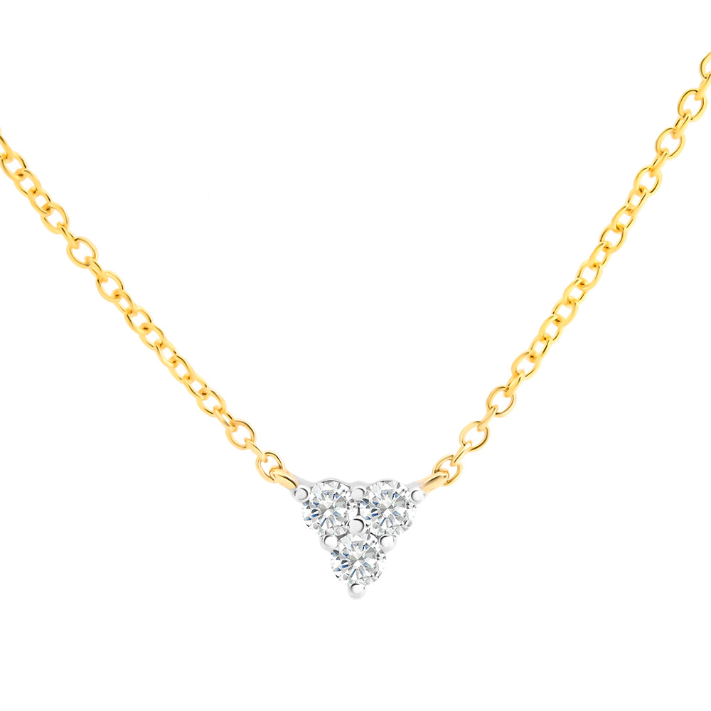 FREYA- Triangle Diamond Pendant