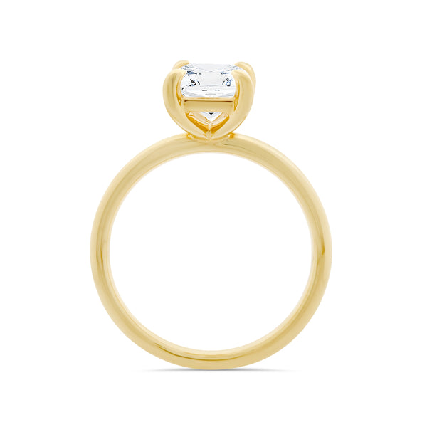 Radiant Cut Lab Grown Solitaire Ring 2ct