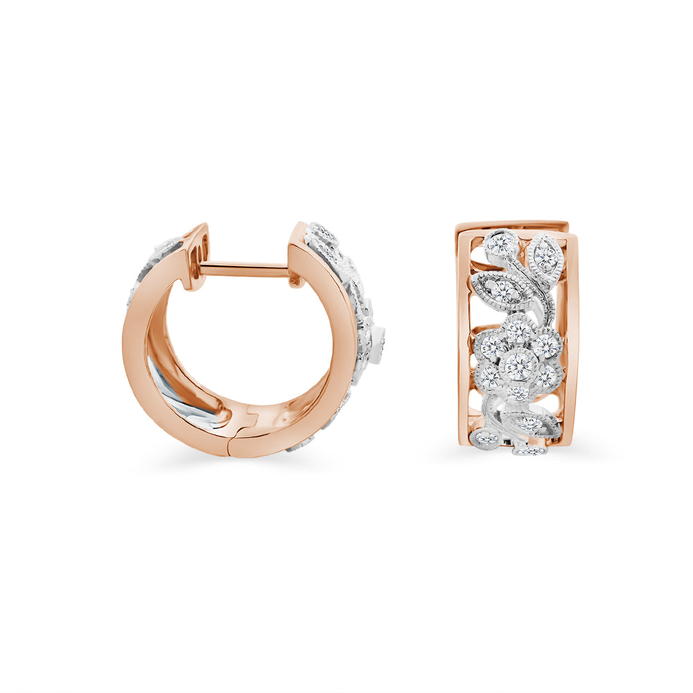 Filagree Diamond Earrings