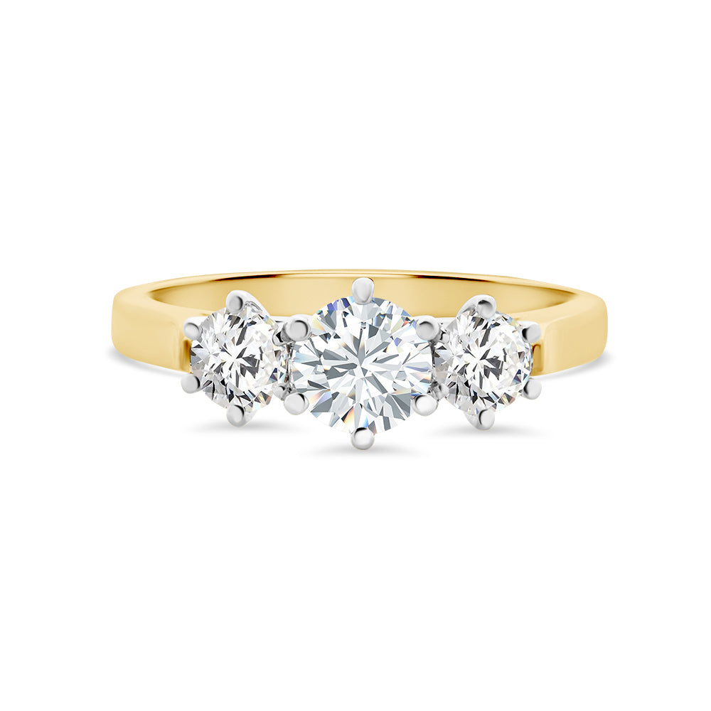 Trilogy Three-Stone Diamond Ring 1.14CT