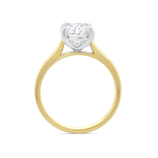 Oval Solitaire Lab Grown Diamond Ring 2.00ct
