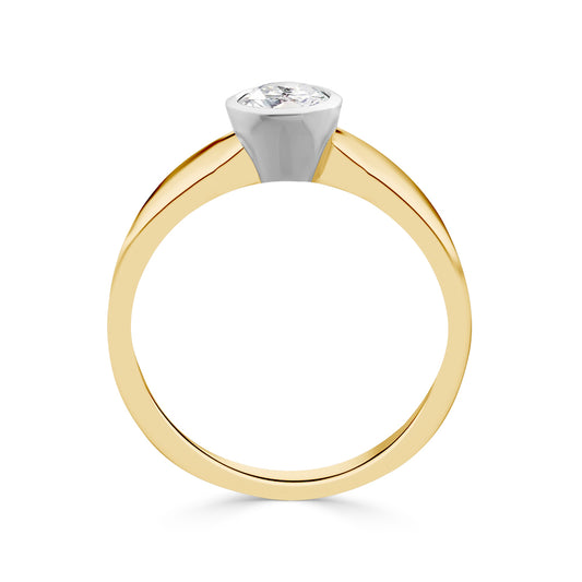 Bezel Set Diamond Ring